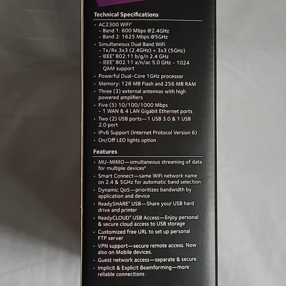 Netgear Nighthawk AC2300 Smart WiFi Router (Model #R7000P) - Picture 8 of 12